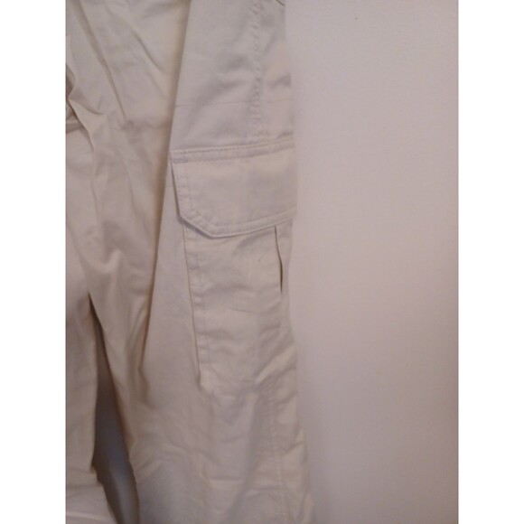Abercrombie & Fitch Cargo Utility Pants 25/0 Khaki Y2K Boho Wide Flare Leg - Picture 5 of 8